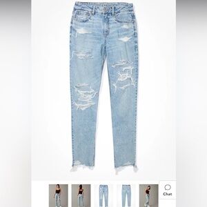 American eagle mom jeans size 10 long. Brand new with out tags